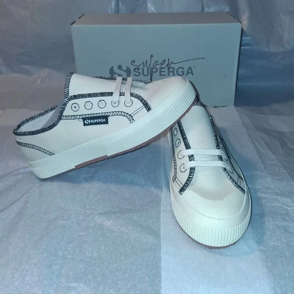 Superga 2294 Drill Overlock Stitiching Brand New with Box Women size 5 - Picture 8 of 9